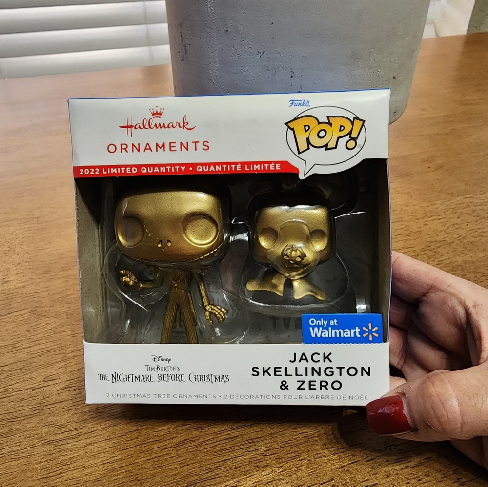 Funko Hallmark 2022 Jack Skellington & Zero "chase" Ornaments
